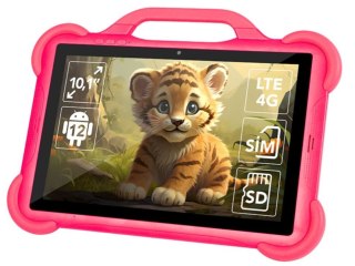 Tablet KidsTAB10 4G 4/64GB Różowe etui BLOW