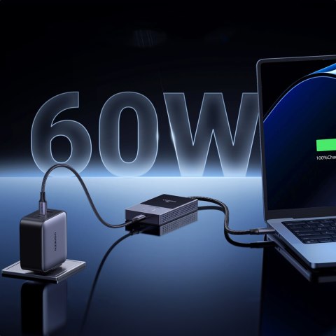 Transmiter HDMI bezprzewodowy nadajnik i odbiornik do 30m - czarno-srebrny UGREEN