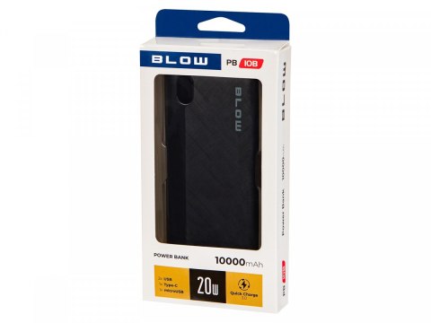 PowerBank 20WPB10B QC 20W 10000mAh Czarny BLOW