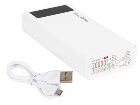 PowerBank PB20E QC+PD 20W 20000mAh+lightning Biały BLOW