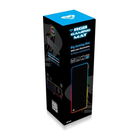 Duża mata gamingowa z kolorowym podświetleniem RGB GAMING MAT MT262 Media-Tech