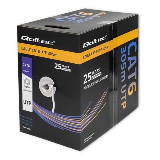 Kabel sieciowy/skrętka UTP | CAT6 | 305m Qoltec