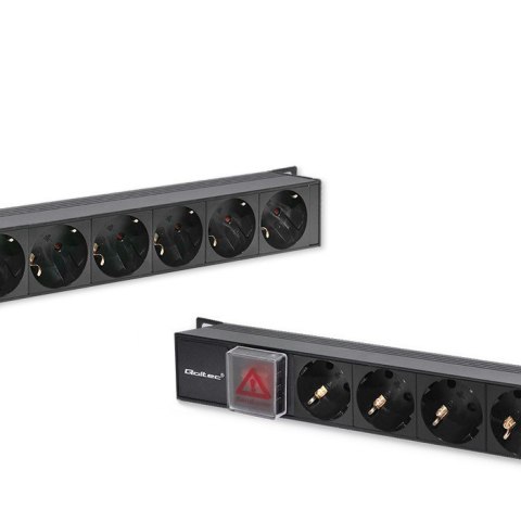 Listwa zasilająca PDU do RACK | 16A | 16xSCHUKO | Pionowa | 1.8m Qoltec