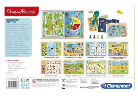 Mówiące Pióro 1000 Pytań Uczę się Bawiąc Język Polski Clementoni 50653 Clementoni