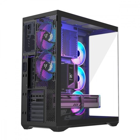 Obudowa Volcano Space XL ARGB Full Tower 5 wentylatorów, czarna MODECOM