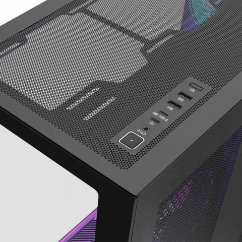 Obudowa Volcano Space XL ARGB Full Tower 5 wentylatorów, czarna MODECOM