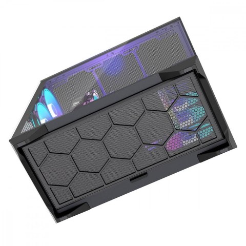 Obudowa Volcano Space XL ARGB Full Tower 5 wentylatorów, czarna MODECOM