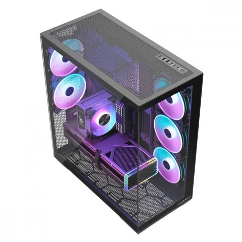 Obudowa Volcano Space XL ARGB Full Tower 5 wentylatorów, czarna MODECOM