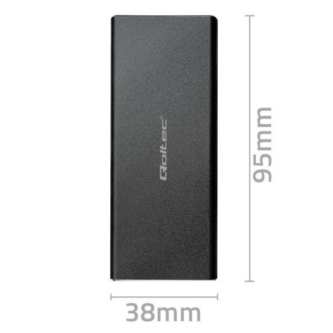 Obudowa | kieszeń do dysków SSD M.2 SATA | NGFF | USB 3.0 Qoltec