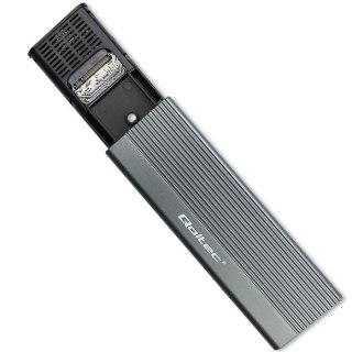 Obudowa | kieszeń na dysk SSD M.2 | SATA | NGFF | USB-C | Super speed 6Gb/s | 2TB | Szara Qoltec