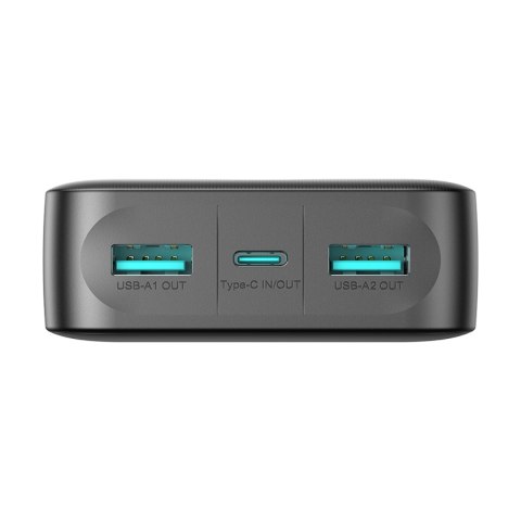 Powerbank JR-PBF14 20000mAh 2.4A 2x USB-A 1x USB-C - czarny JOYROOM