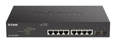 Przełącznik DGS-1100-10MPV2 Switch 8GE PoE+ 2SFP D-Link