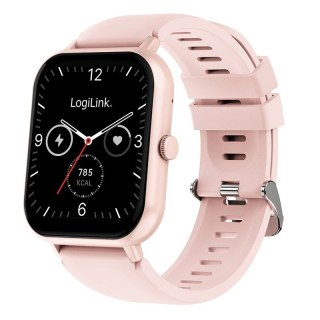Smartwatch LCD, BT5.2 IP68, różowy LogiLink