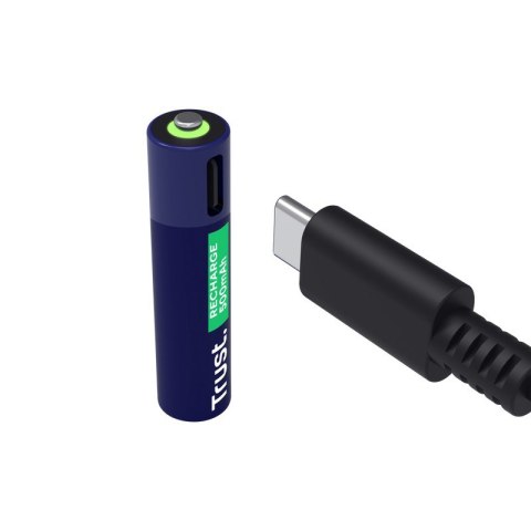 Baterie akumulatory 2 sztuki AAA USB-C Trust