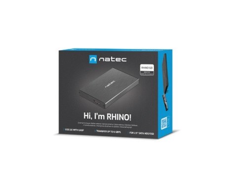 Kieszeń zewnętrzna HDD/SSD Sata Rhino Go 2,5'' USB 3.0 Natec
