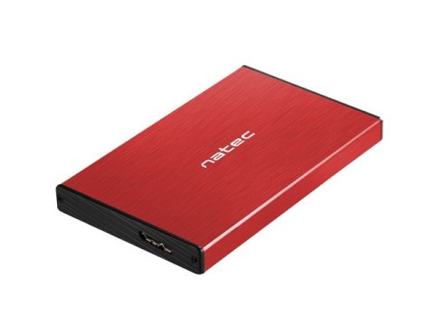 Kieszeń zewnętrzna HDD/SSD Sata Rhino Go 2,5 USB 3.0 czerwona Natec