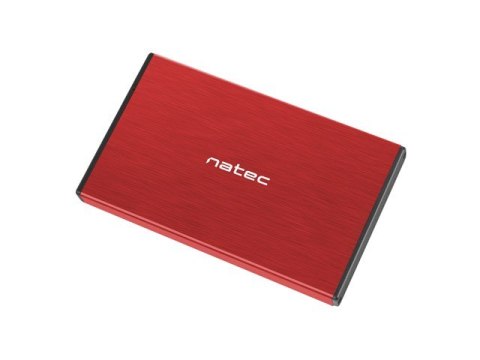 Kieszeń zewnętrzna HDD/SSD Sata Rhino Go 2,5 USB 3.0 czerwona Natec
