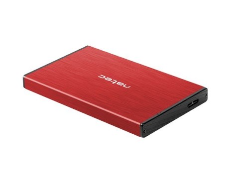 Kieszeń zewnętrzna HDD/SSD Sata Rhino Go 2,5 USB 3.0 czerwona Natec
