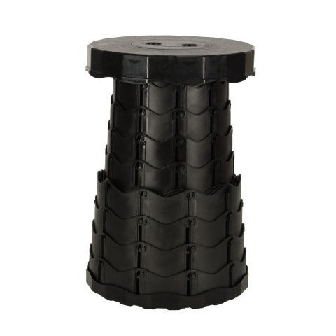 Krzesło składane taboret teleskopowy turystyczny przenośny czarny 200kg Kik Sp. z o. o. Sp. k.