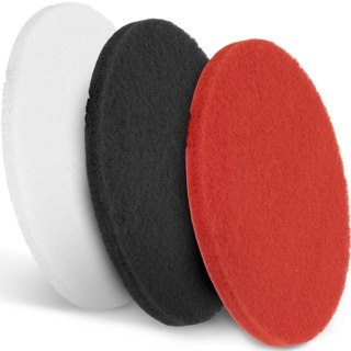 Pady do szorowarek śr. 17 cali biały czerwony czarny - zestaw 3 szt. Ulsonix