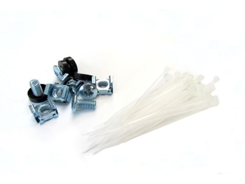 Patch panel 19" 24 porty, kat.5e, U/UTP, 1U, wspornik kablowy, czarny (kompletny) Digitus