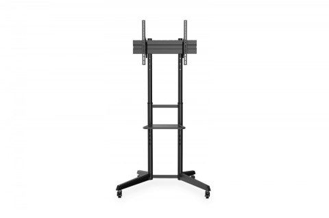 Stojak mobilny pojedynczy z półką 1xLCD max. 70" max. 50kg, VESA max. 600x400 Digitus