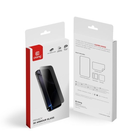 Hartowane szkło prywatyzujące Privacy 3D Armour Glass - iPhone Air CRONG