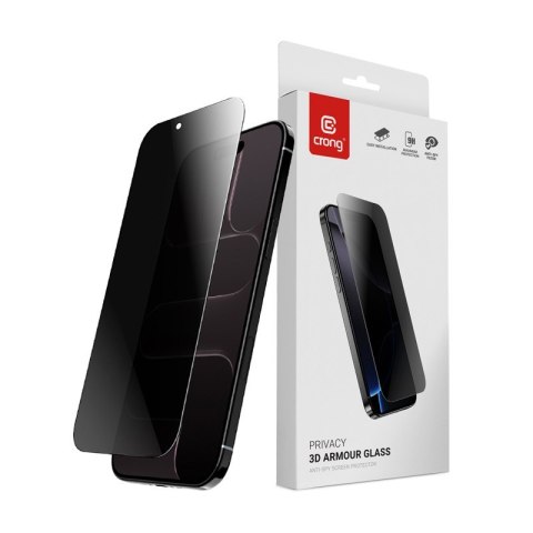 Hartowane szkło prywatyzujące Privacy 3D Armour Glass - iPhone Air CRONG