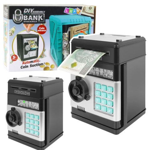 Sejf Skarbonka DIY Do Złożenia Skarbonka Elektroniczna PIN Dźwięki LEAN Toys