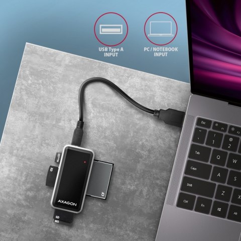 CRE-X1 Czytnik zewnętrzny mini, 5-slot ALL-IN-One AXAGON