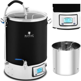 Kocioł warzelny zacierny do produkcji piwa brzeczki LCD 10-100C 40 l Royal Catering