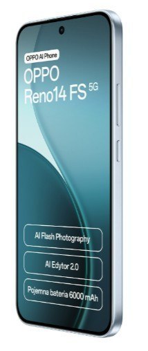 Smartfon Reno14 FS 5G 12/ 512GB Niebieski CPH2743 Oppo