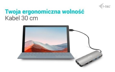 Stacja dokująca USB-C Metal Nano 2x HDMI Display + Power Delivery 100W I-tec