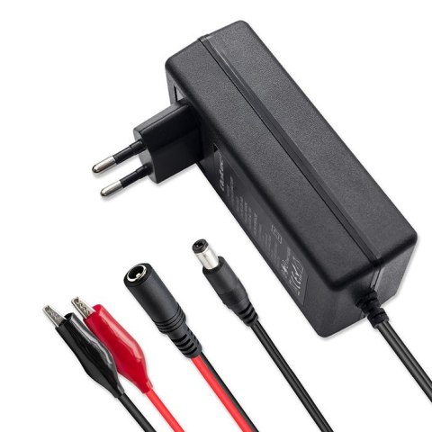 Automatyczna ładowarka do akumulatora AGM GEL STD 6V 12V | 1.5A |Prostownik z sygnalizatorem LED Qoltec