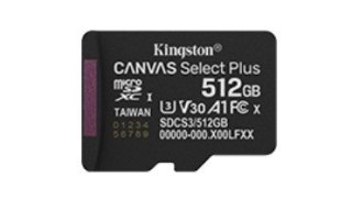 Karta pamięci microSD 512GB Canvas Select+ G3 150MB/s Kingston
