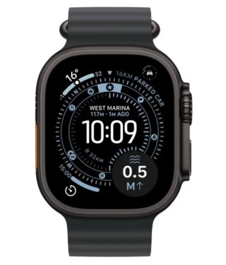 Watch Ultra 3 GPS + Cellular, koperta 49 mm z tytanu w kolorze czarnym, pasek Ocean w kolorze czarnym Apple