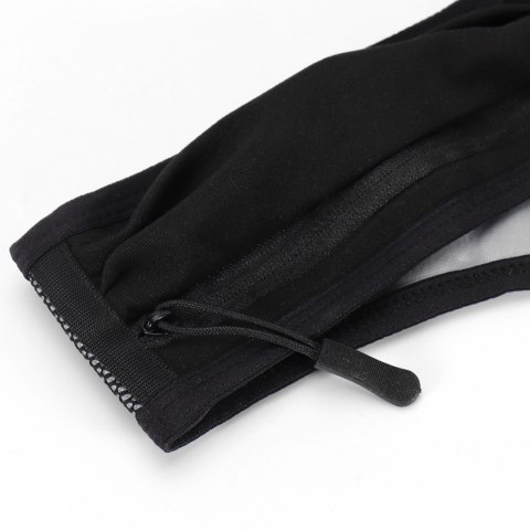 Kamizelka odblaskowa do biegania z kieszeniami - czarna WOZINSKY