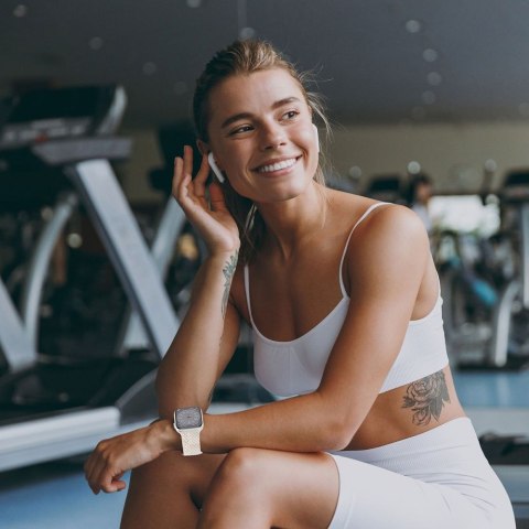 Pasek do Apple Watch 4 / 5 / 6 / 7 / 8 / 9 / SE / Ultra 1 / 2 (42 / 44 / 45 / 49 mm) Nylonmag - zielony Tech-Protect