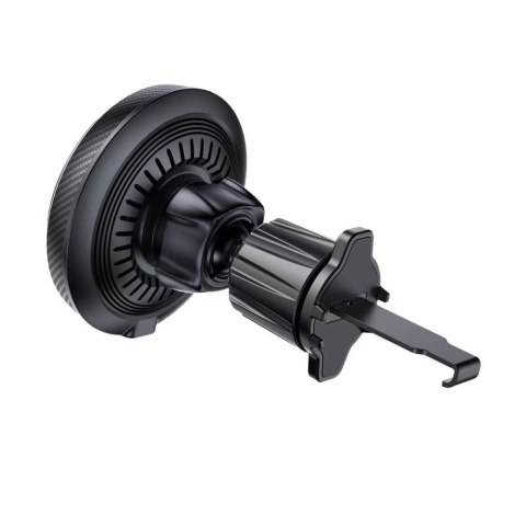 Uchwyt samochodowy z ładowarką indukcyjną MagSafe 15W na kratkę nawiewu - czarny Tech-Protect