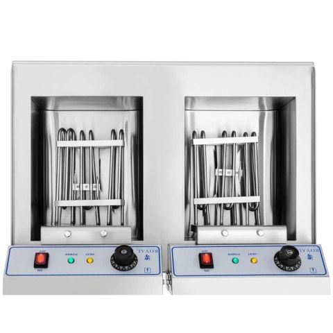 Frytownica podwójna dwukomorowa z szafką 400V - 2x10L Royal Catering