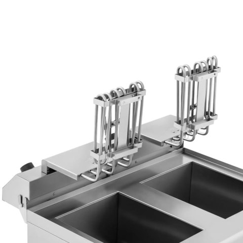 Frytownica podwójna dwukomorowa z szafką 400V - 2x10L Royal Catering