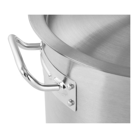 Garnek gastronomiczny z pokrywką stalowy nierdzewny do kuchenki indukcyjnej 32 L Royal Catering