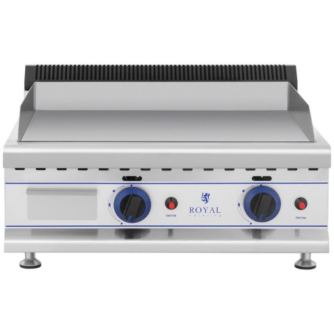 Grill podwójny gładki gazowy na gaz LPG / Propan-Butan 2 x 3000 W 30 mbar Royal Catering