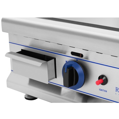 Grill podwójny gładki gazowy na gaz LPG / Propan-Butan 2 x 3000 W 30 mbar Royal Catering