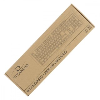 Klawiatura standardowa TK101 USB Titanum