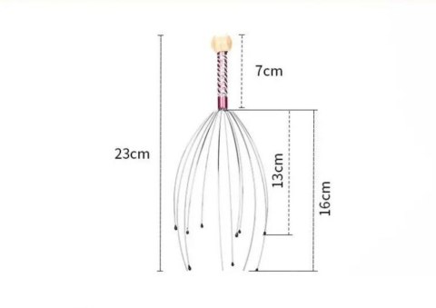 MASAŻER AJURWEDYJSKI DO MASAŻU SKÓRY GŁOWY RELAKS LEAN