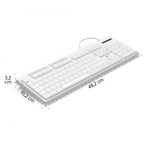 Klawiatura CK-200 przewodowa Biała Hama