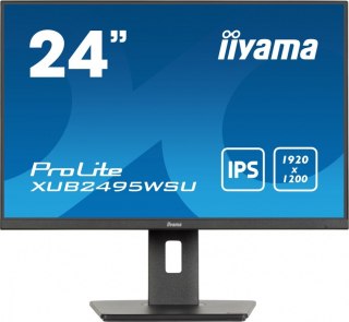 Monitor 24 cale XUB2495WSU-B7 IPS,16:10,300cd,4ms,HDMI,DP,3xUSB(3.2), 1xUSB-c,2x2W,FlickerFree,HAS(150mm) IIYAMA