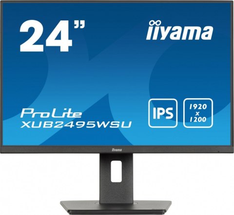 Monitor 24 cale XUB2495WSU-B7 IPS,16:10,300cd,4ms,HDMI,DP,3xUSB(3.2), 1xUSB-c,2x2W,FlickerFree,HAS(150mm) IIYAMA