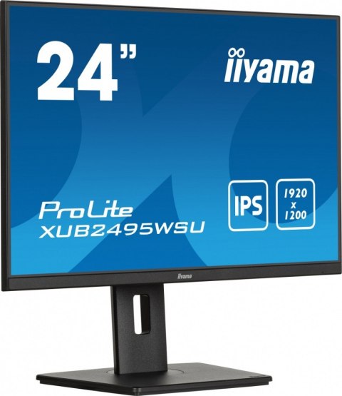 Monitor 24 cale XUB2495WSU-B7 IPS,16:10,300cd,4ms,HDMI,DP,3xUSB(3.2), 1xUSB-c,2x2W,FlickerFree,HAS(150mm) IIYAMA